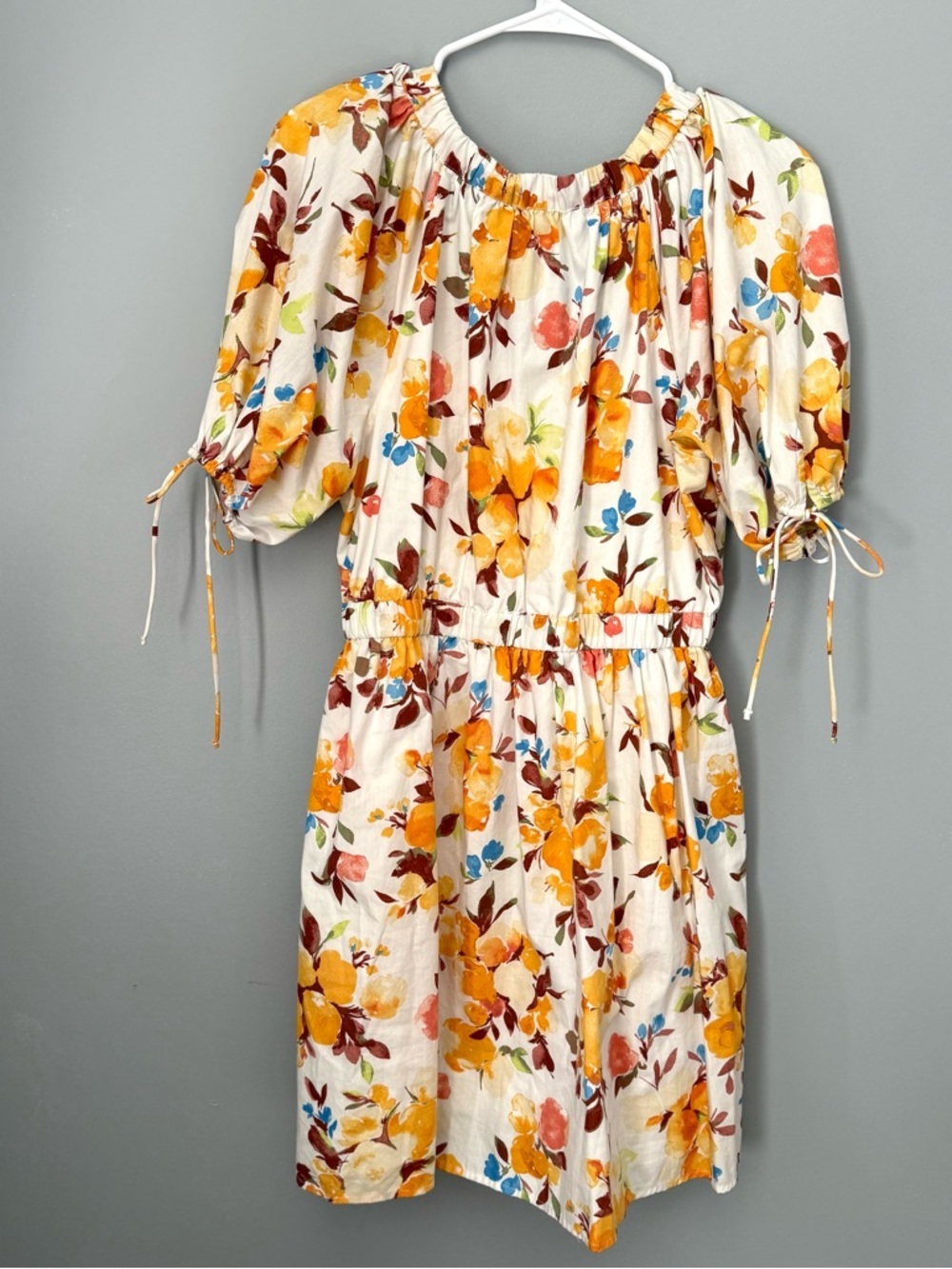 Abercrombie & Fitch Floral Puff Sleeve Mini Dress - Picture 8 of 8
